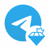 Telegram premium image
